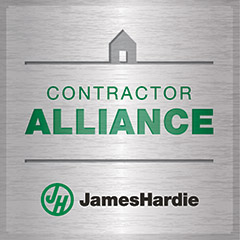 James Hardie's Contractor Alliance badge